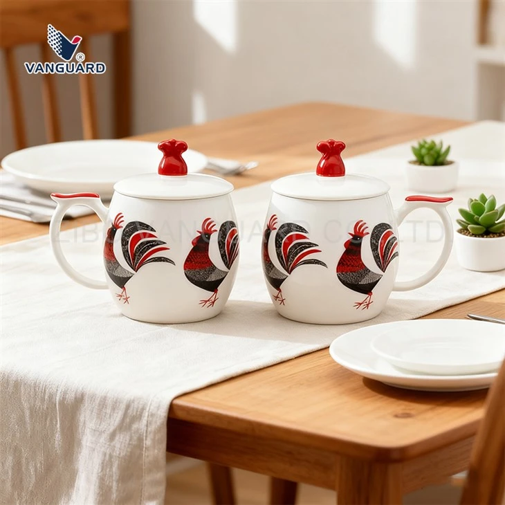 Porcelain Tea Mug With Lid